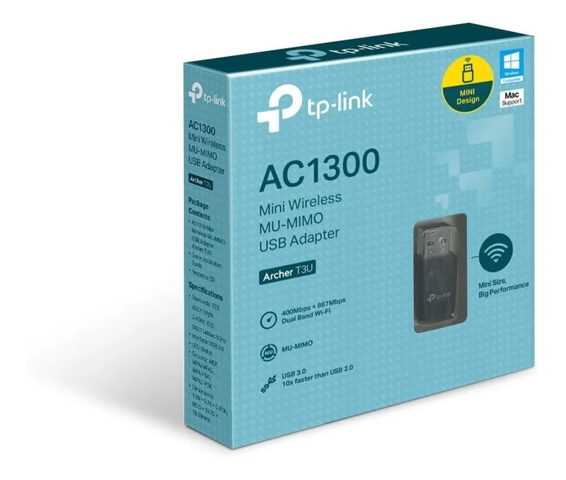 Tp-link, Adaptador Usb Wi-fi Banda Dual Ac1300, Archer T3u