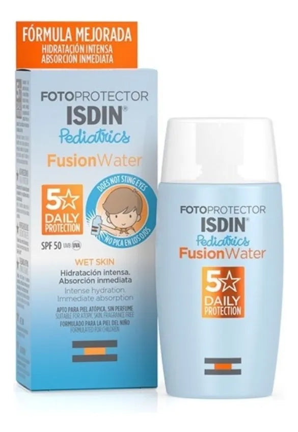 Fotoprotector Isdin Pediatrics Fps 50+ Fusion Water protector solar para niños
