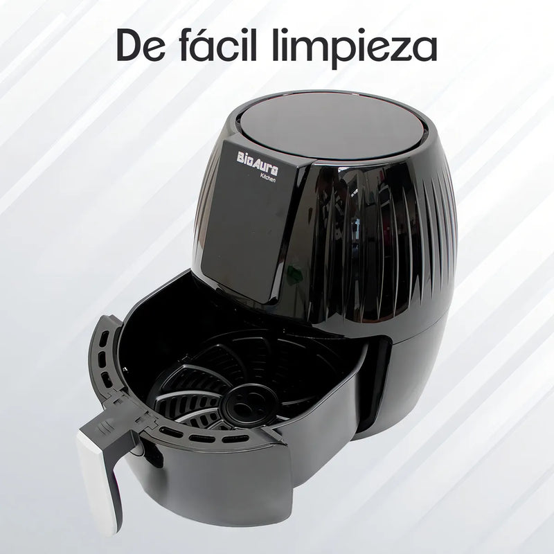 Freidora De Aire Pantalla Digital Bioaura Kitchen Frei01 Negro 1300 W