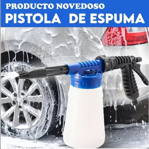Pistola Espuma Lanza Agua Lavado Autos, Motos Pulverizador