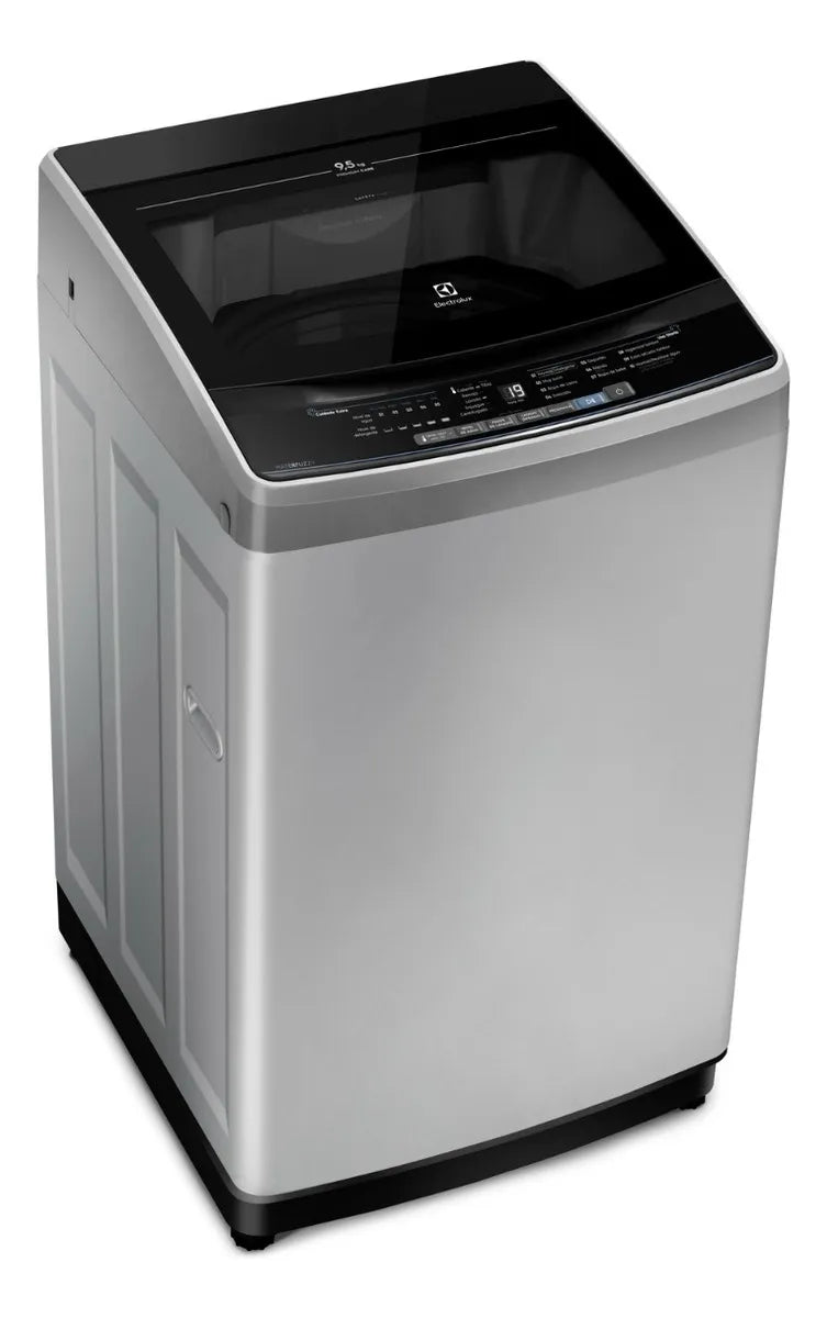 Lavadora Electrolux carga superior 9.5Kg premium care gris EWIW95F6USVG