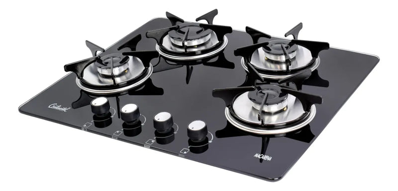 Estufa De Empotrar Vidrio 5883 Gas Natural Negro