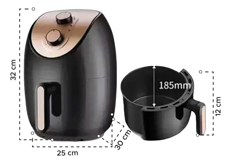 Air Fryer 3,2 Litros Negro