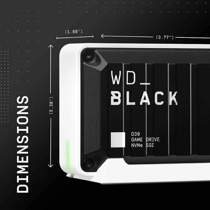 Wd_black 2tb D30 Game Ssd - Unidad Externa Portatil, Compati