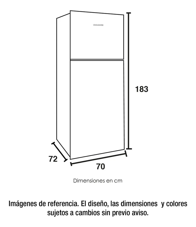 Nevera Challenger No Frost 450 - Ref Cr 450 / 415l Negra