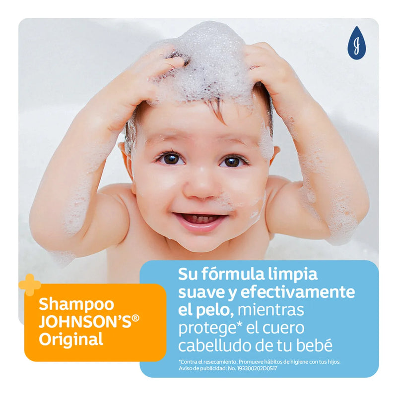Shampoo Bebé JOHNSON'S Original 400 ML