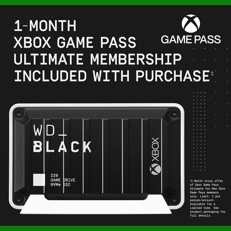 Wd_black 2tb D30 Game Ssd - Unidad Externa Portatil, Compati