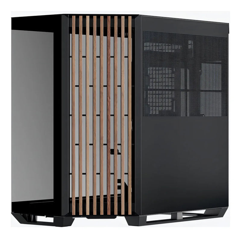 Gabinete Gamer Apnx V1 Negro Wood V1-w-bk-v1 Alta Gama