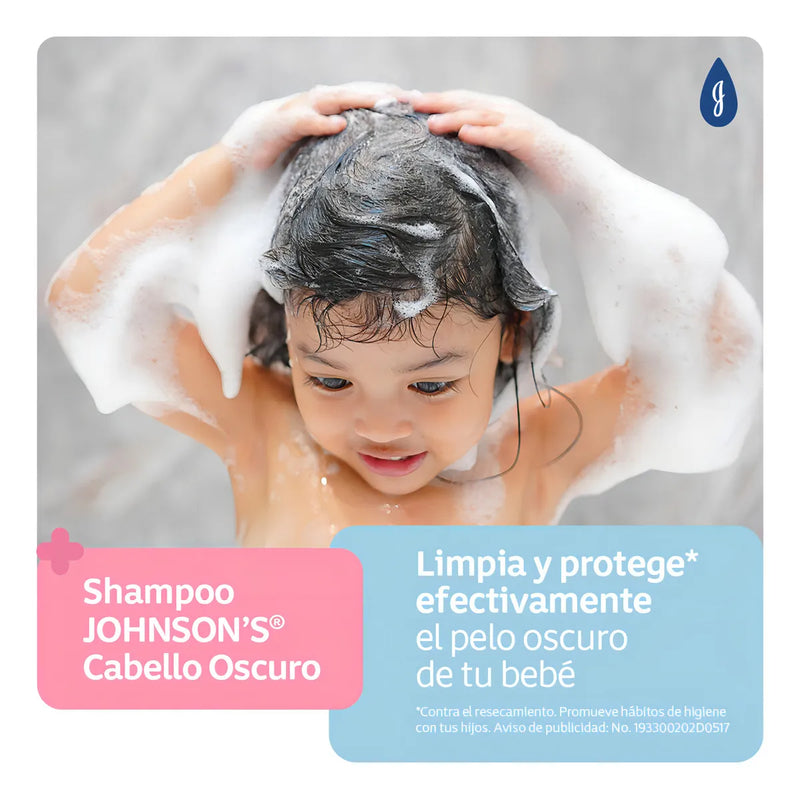 Shampoo Para Bebé Johnson's Cabello Oscuro 200 Ml