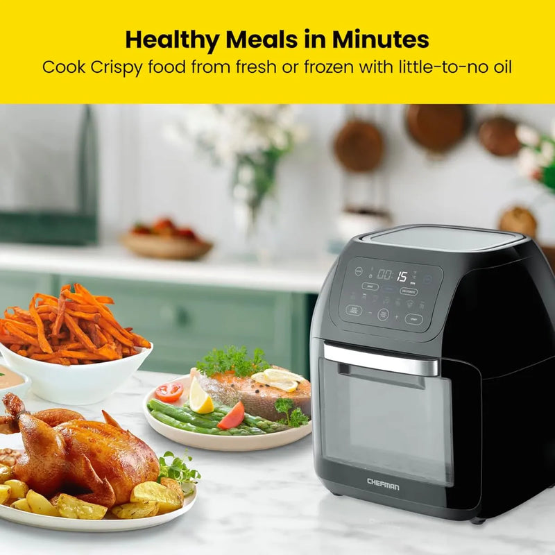 Freidora De Aire Multifuncional Chefman 10l 14 Funciones Xl