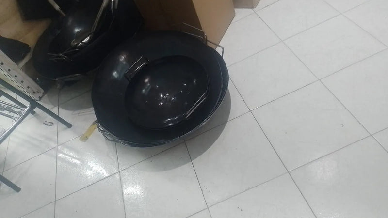 Wok O Paila 40 Cms Para Arroces (paisa, Chino Y Salteados). Negro