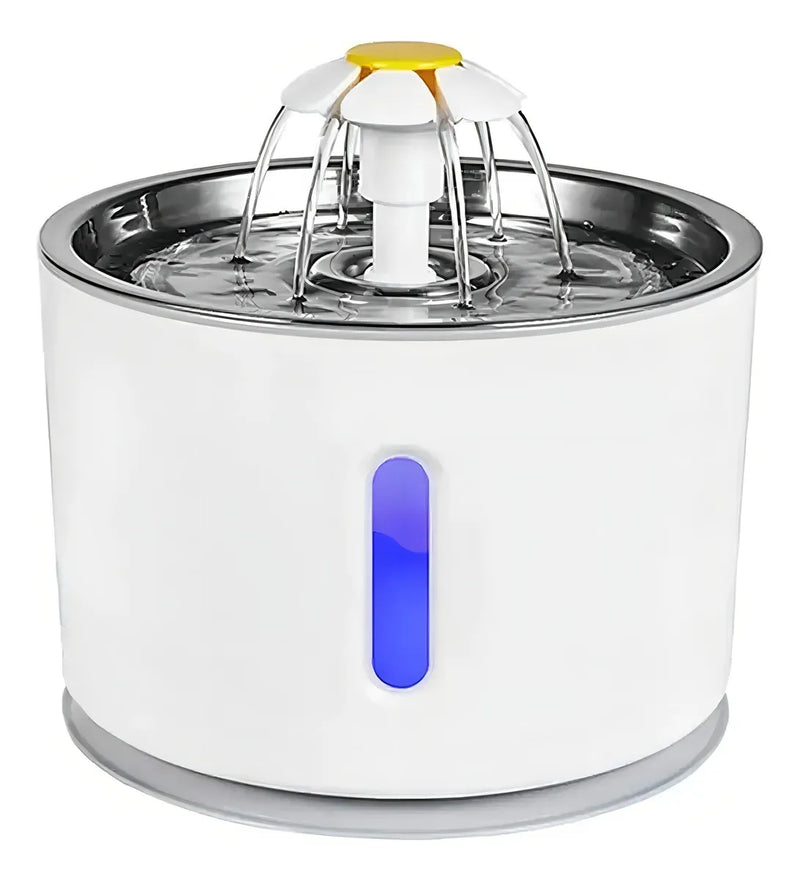 Bebedero Eléctrico Perro Gato Fuente Agua Mascota 2.4 L Color Blanco