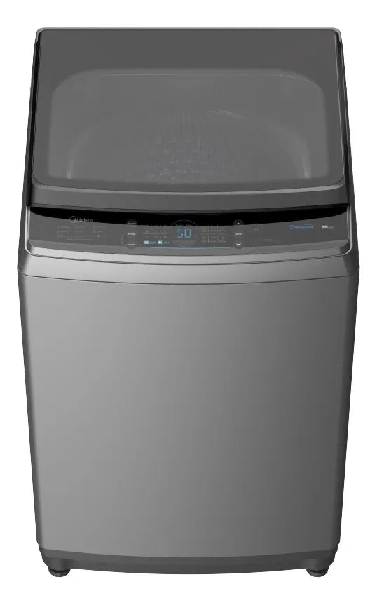 Lavadora Carga Superior 10 Kg Gris Acero Inoxidable Midea