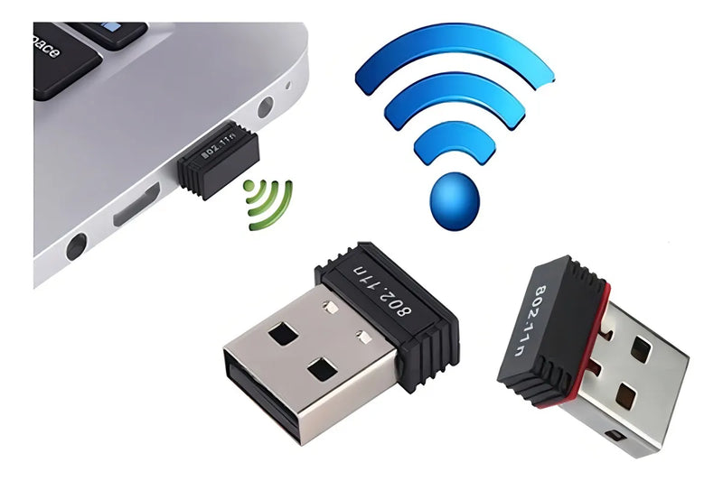 Adaptador Nano Receptor Wifi 802.11n Por Usb