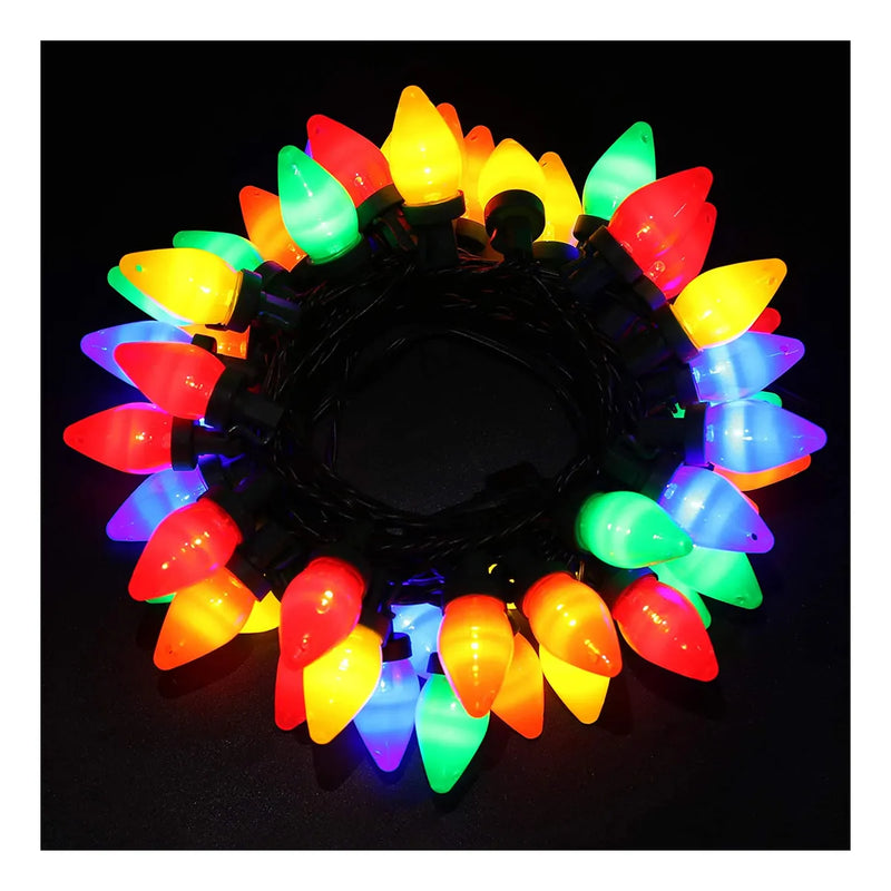 Guirnalda De Luces Navideñas C7 50 Luces Led De 24 Pi...