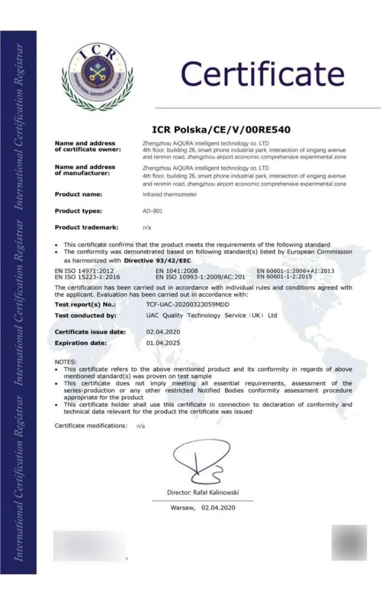 Termómetro Infrarrojo Digital 3bumen, Reg. Invima / Envío Ya