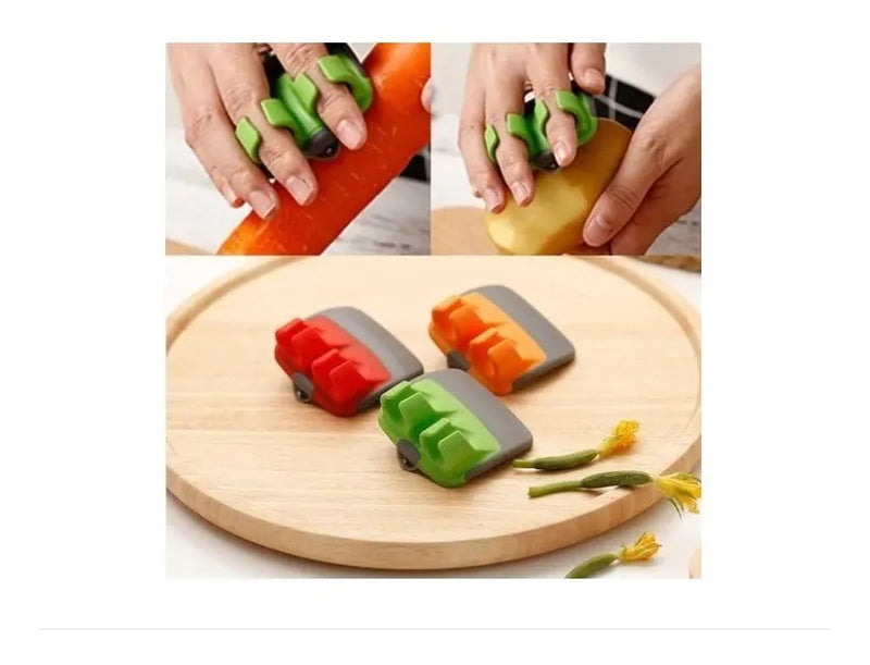 Pelador Papas Verduras Frutas Practico Para Dedos.