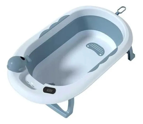 Bañera Tina Para Bebe Plegable Color Azul