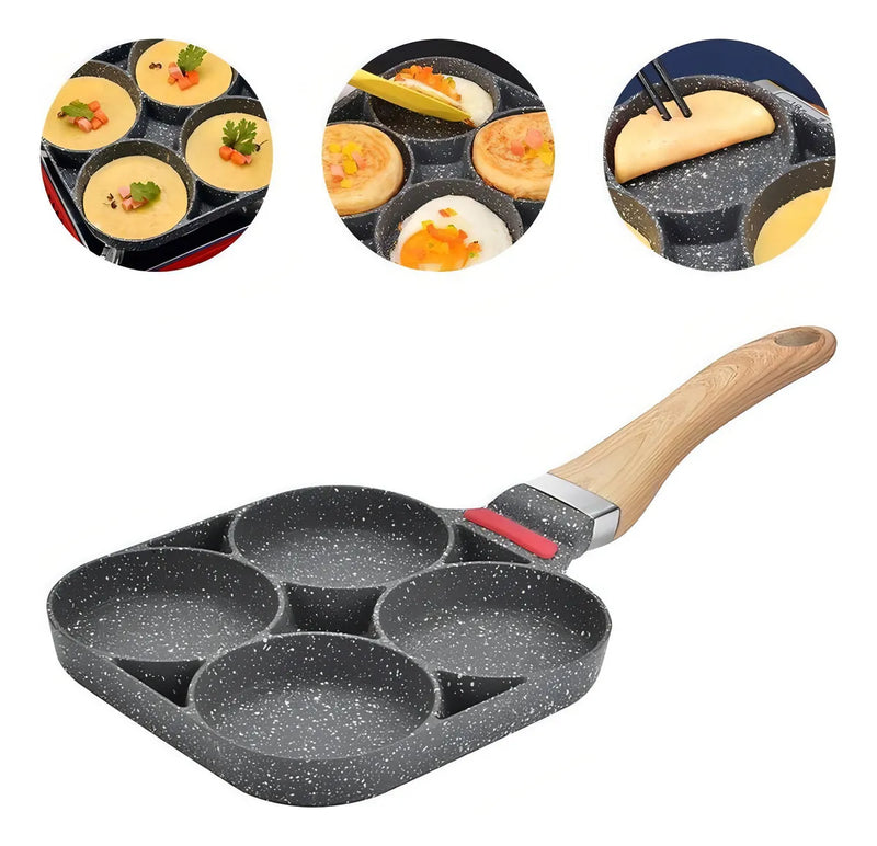 Sartén Antiadherente Sartén Para Huevos Sartén Para Panquequ Color 4 hole