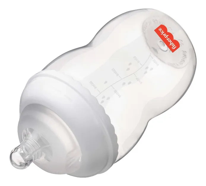 Tetero 330 Ml Blanco Fisher Price Doble Systema Anticolicos