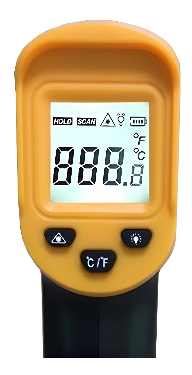 Termómetro digital láser industrial con temperatura de -50 a 500 °C