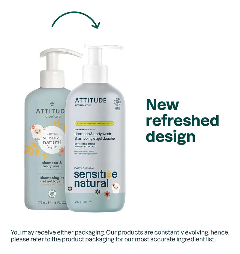 Champú Y Gel De Baño 2 En 1 Para Bebés Attitude - Ewg Verifi