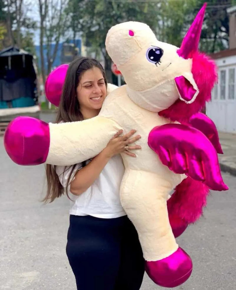 Unicornio Gigante De Peluche 120cms + Perfumado Y Env