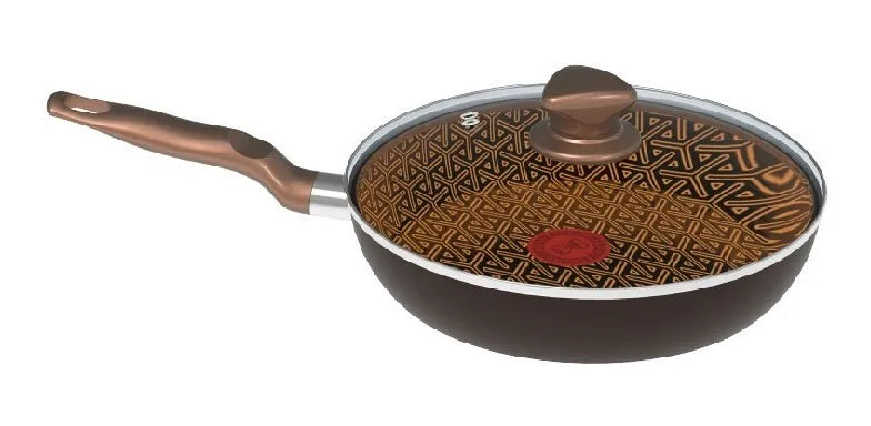Sartén 18cm Imusa Talente Master Deluxe Tapa De Vidrio Color Dorado