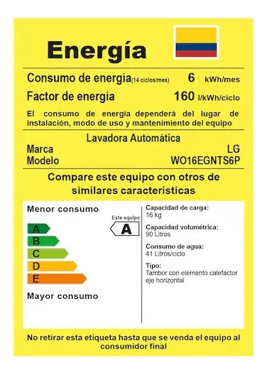 Lavadora Secadora Lg 2 En 1 Ai Dd 16kg/8kg Wd16egnts6p Gris Gris Oscuro