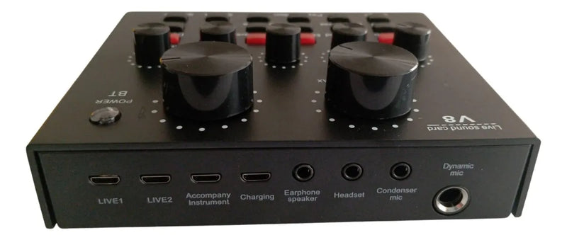 Tarjeta De Sonido V8 Profesional Para Streaming