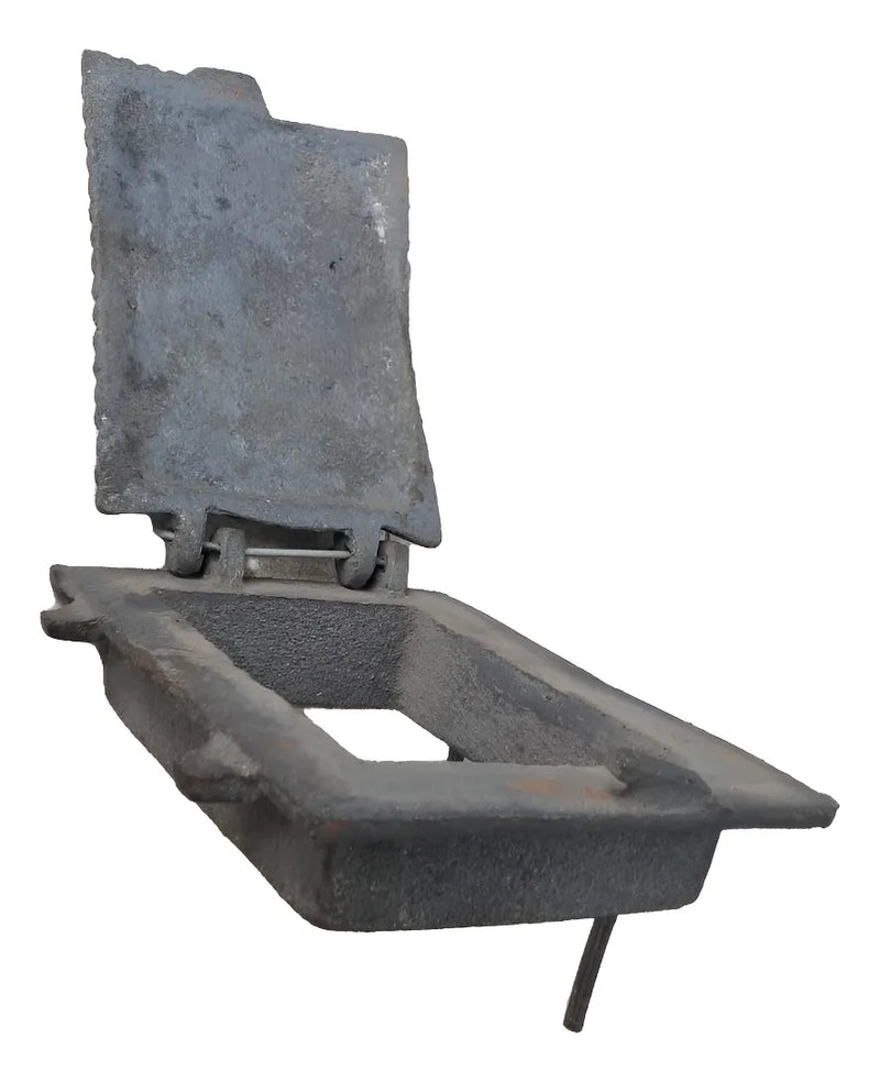 Puerta Para Estufa De Leña Pequeña 20cm X 17cm X 6cm Gris Oscuro