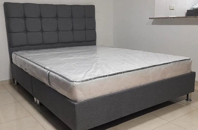 Colchon Semiortopedico Doble 140x190 Envió Gratis En Bogotá Blanco