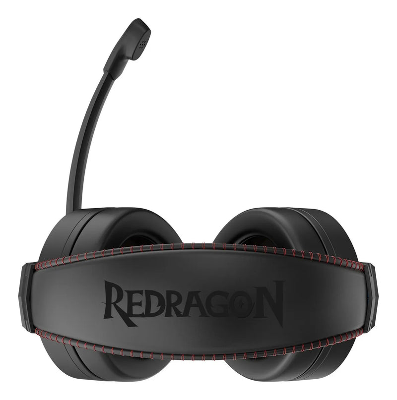 Auriculares Cronus Gamer con iluminación RGB y micrófono Redragon, color negro