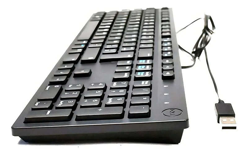 Teclado Dell KB216-BK-LTN QWERTY español color negro