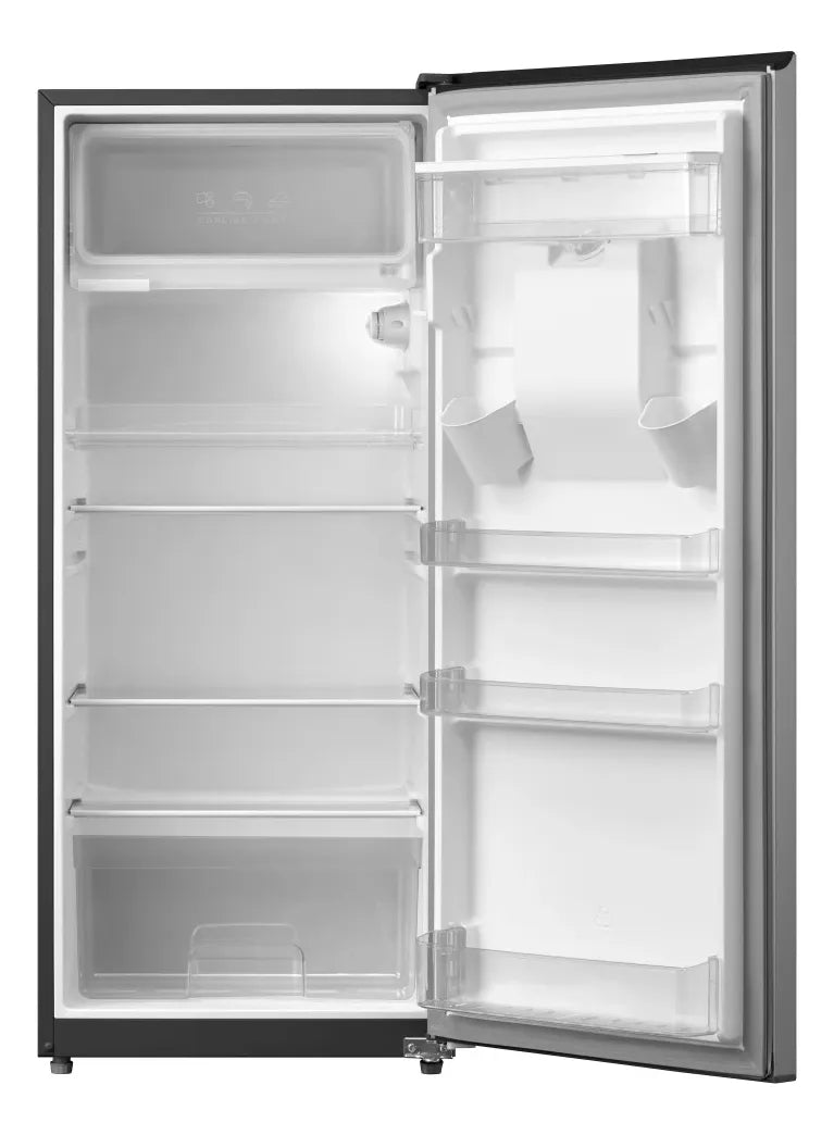 Nevera Low Frost 187 Litros Una Puerta Plateada Midea