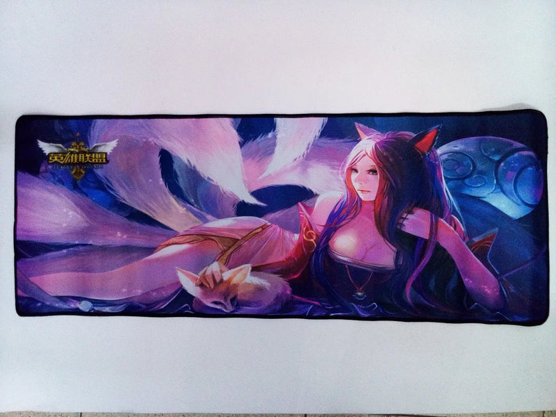 Mouse Pad Gamer Extra Largo De 80cm X 30cm Azul Oscuro
