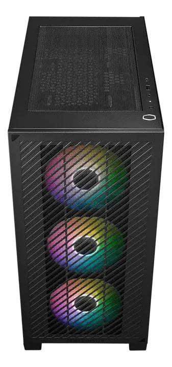 Gabinete Cooler Master Elite 301 Argb Micro Atx C/templado Color Negro