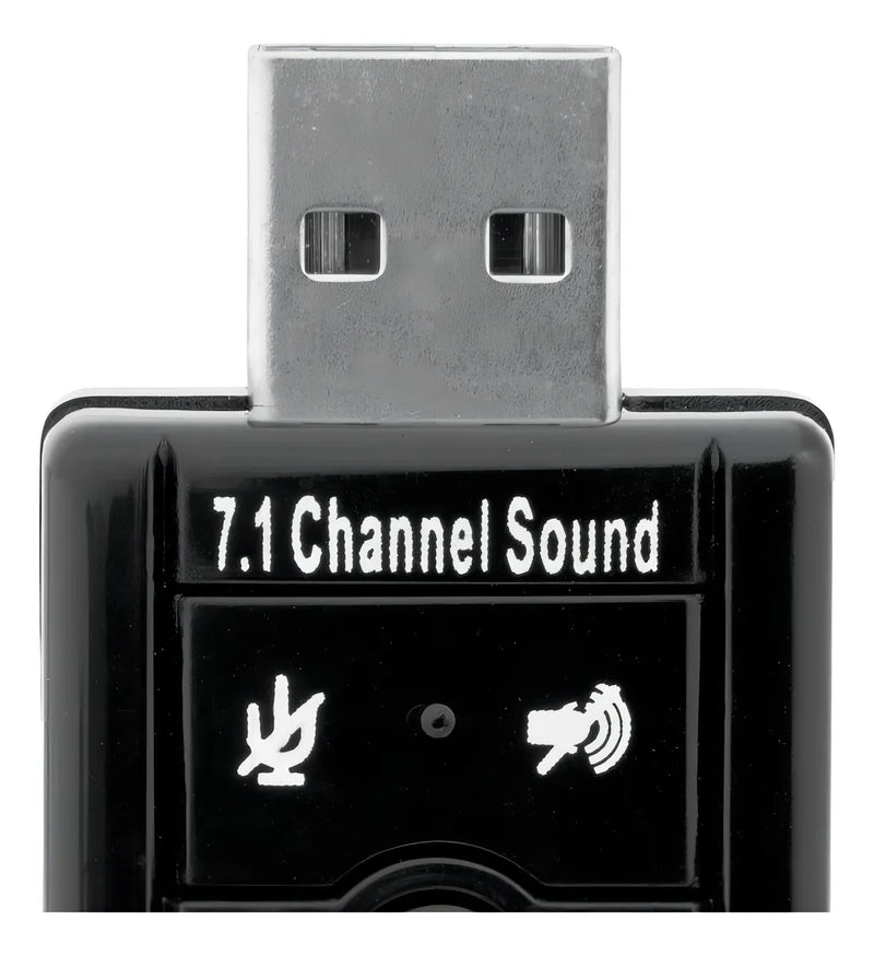 Tarjeta Sonido Audio 7.1 Canales Adaptador Sustituir /e Color Negro