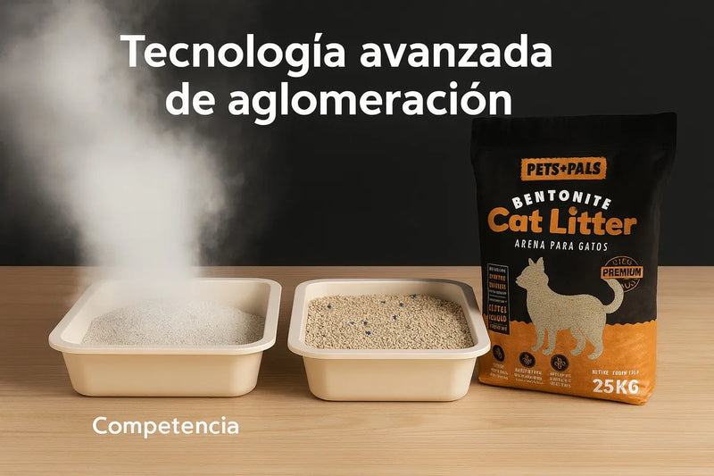 Arena Gatos Premium Control Olor Doble Aroma Talco Bebé 25kg