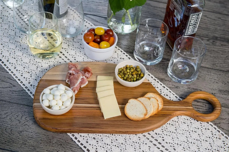 1 Tabla Premium De Madera Teca Para Picar Y Cocinar Profesio Geométrico Marrón