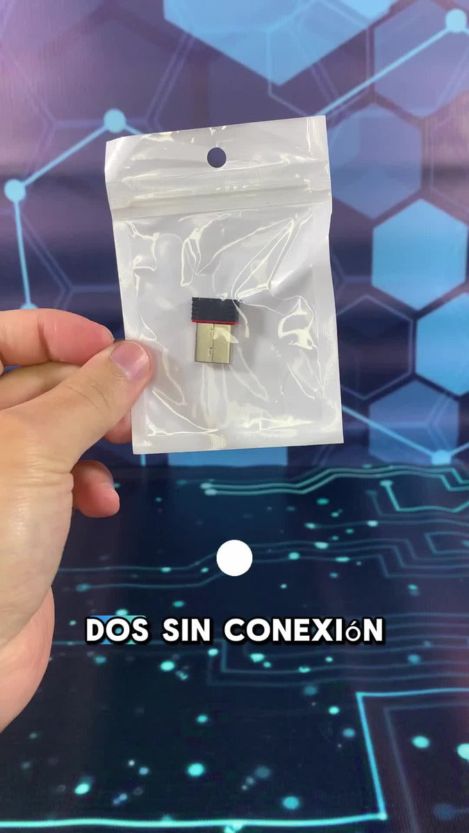 Adaptador Receptor Wifi Usb Tarjeta Nano 150mbps 802.11n Pc
