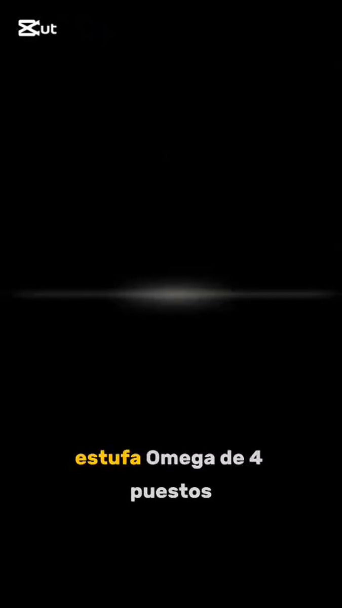 Estufa De Sobremesa 4 Puestos Omega Quemador Pesado Aluminio Color Negro