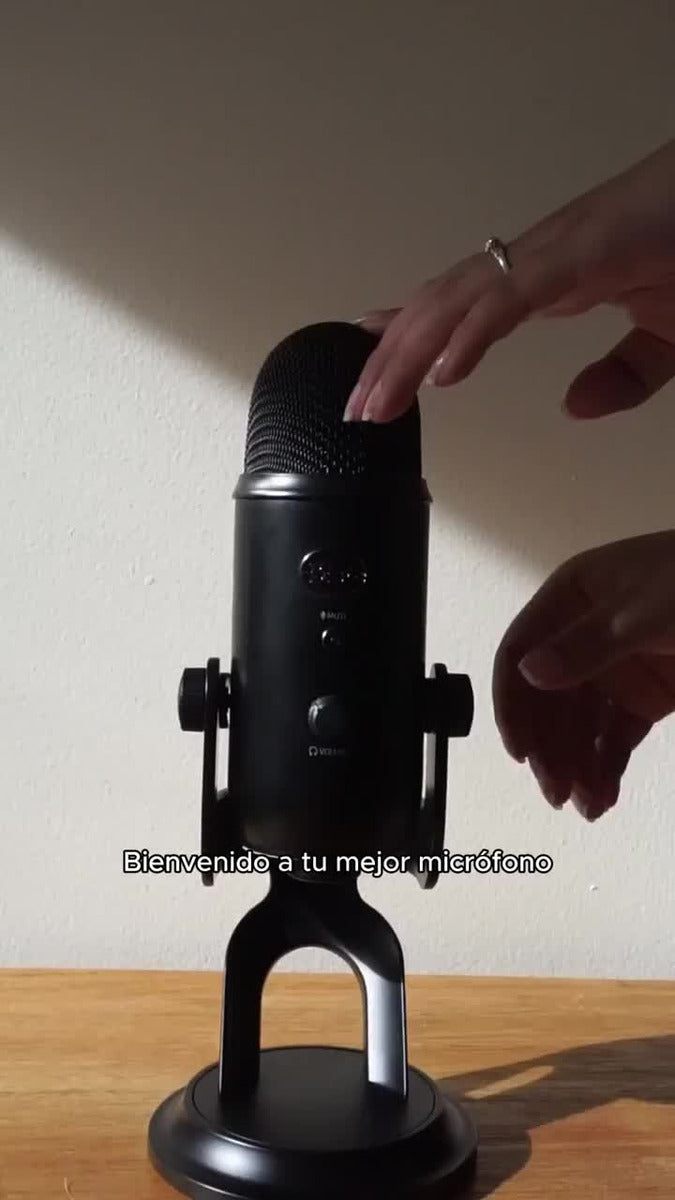 Micrófono Blue Yeti Condensador Omnidireccional color blackoutS