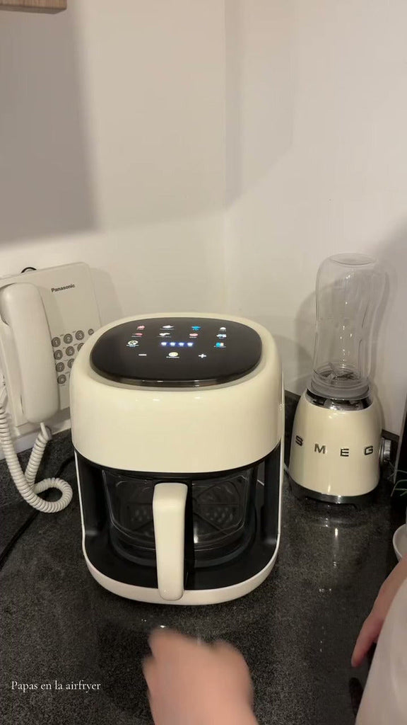 Freidora De Aire Digital 8 Litros Schaffhuasen 1500w Blanca Blanco