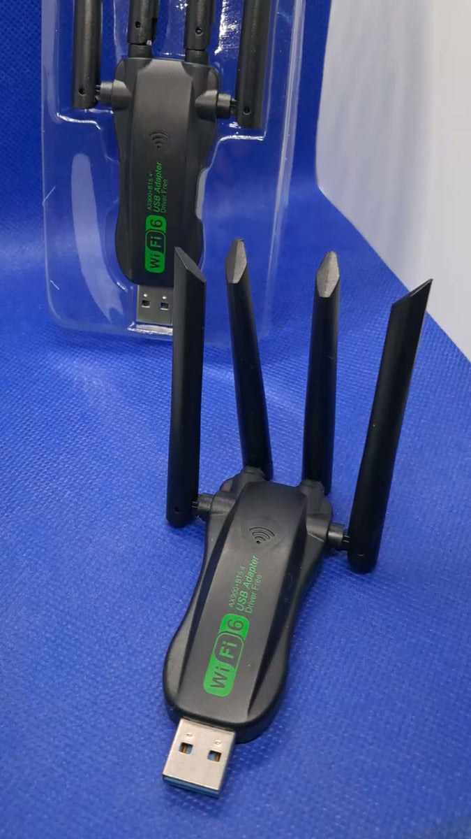 Icaning Ax900 Wifi 6 Adaptador Usb Bt Gigabit 4 Antenas