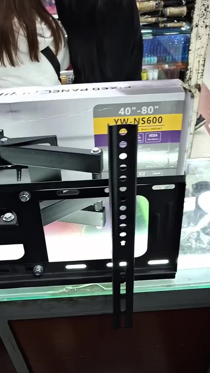Soporte Tv Pared Doble Brazo 40-80 Pulgadas Vesa Articulado Color Negro