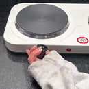 Estufa Electrica Premium 2 Puestos Blanco