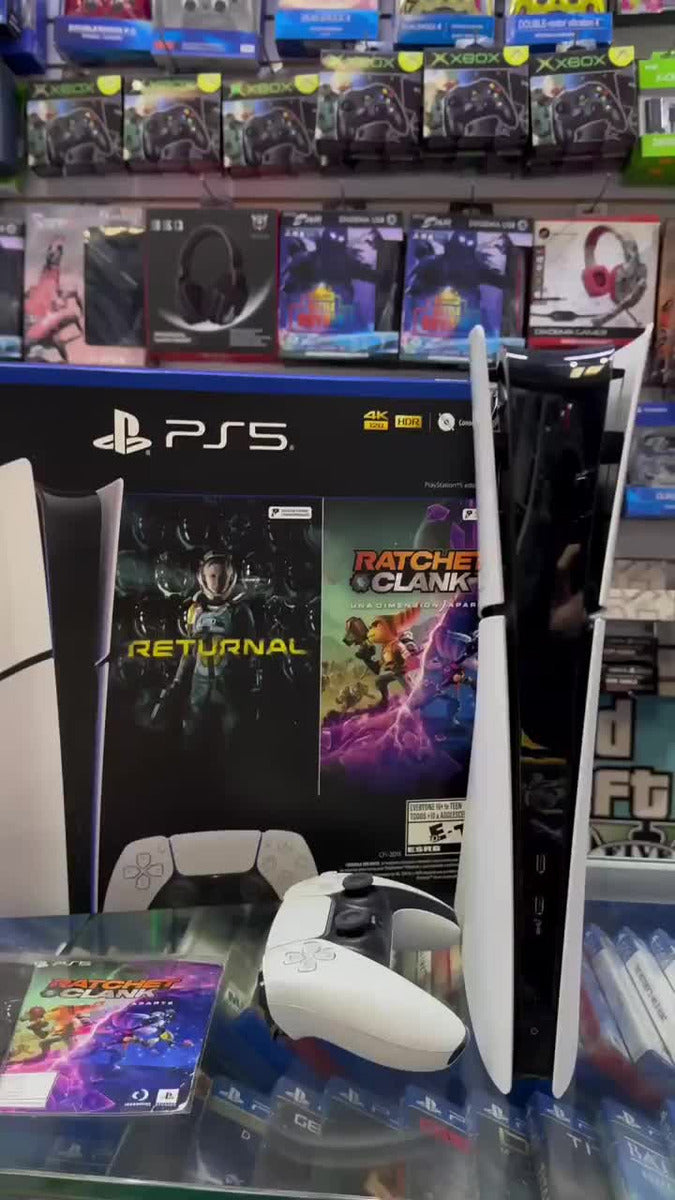 Consola Sony Playstation 5 Ps5 Slim 1tb Edicion Digital Bundle Ratchet & Clank: Rift Apart + Returnal