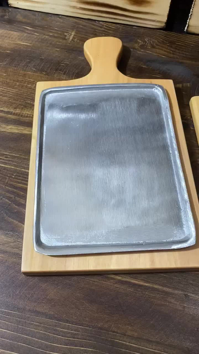 6 Tablas Para Churrasco Y Carnes , En Madera Y Aluminio Lisa Amarillo