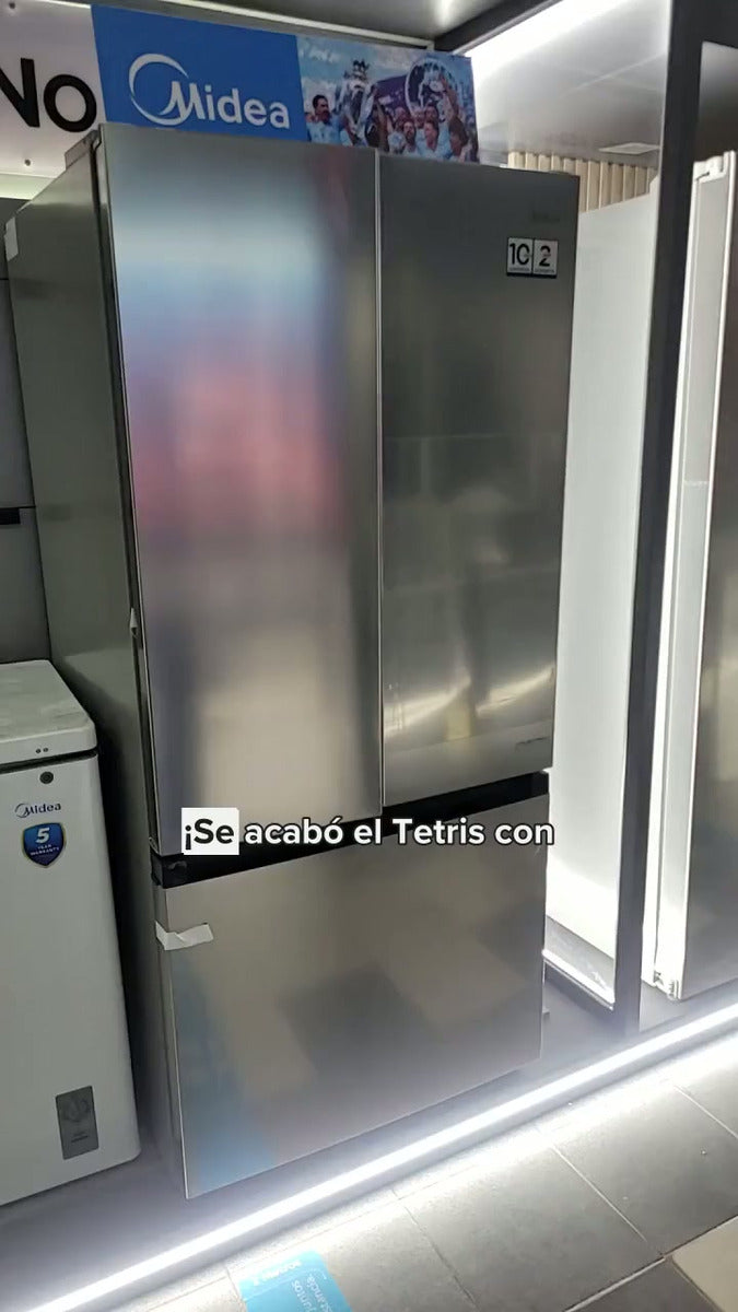 Nevera Midea French Door 465l Gelo Inverter Mdrf700fgm46co Color Gris